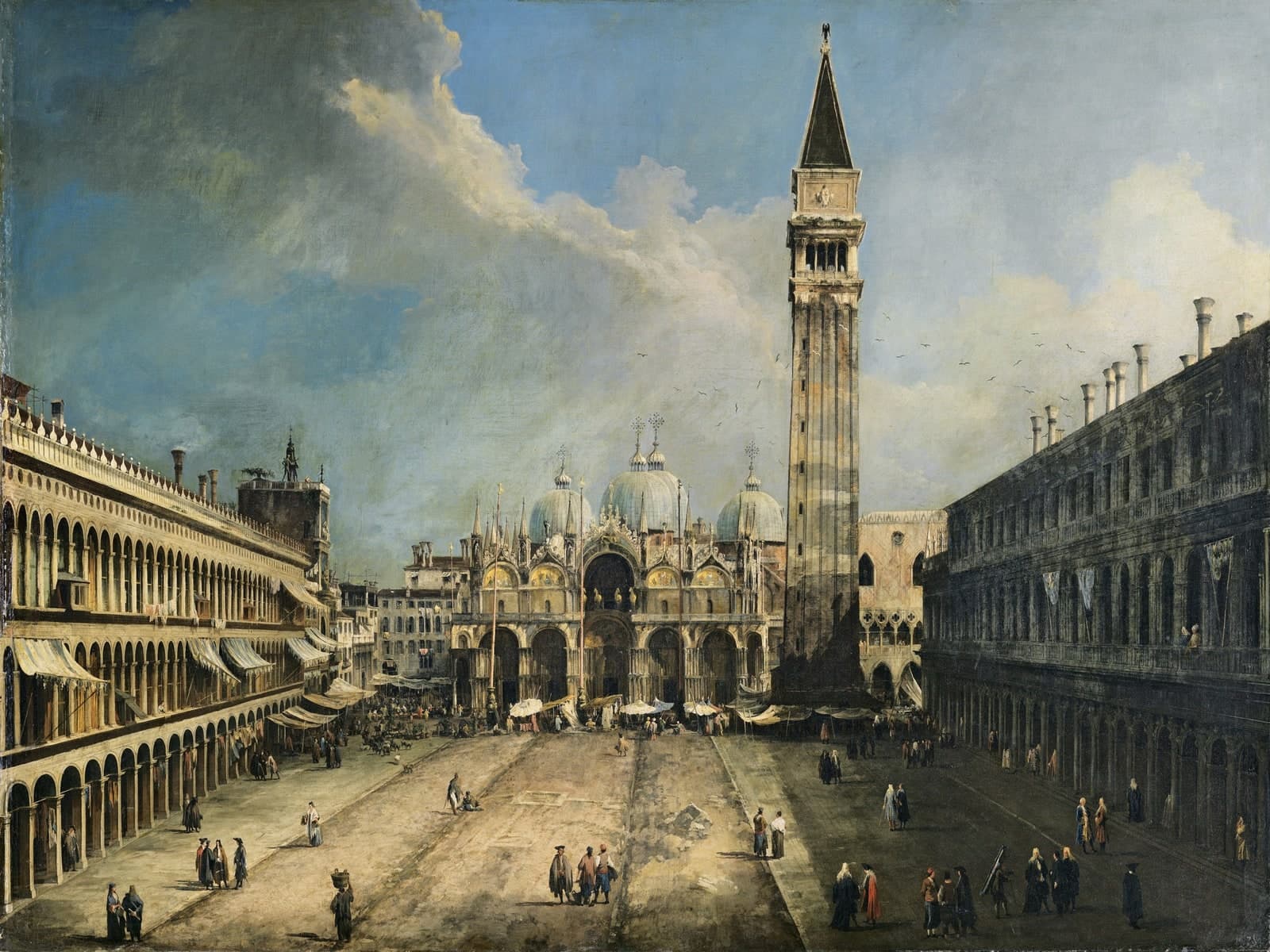 Het San Marcoplein in Venetië