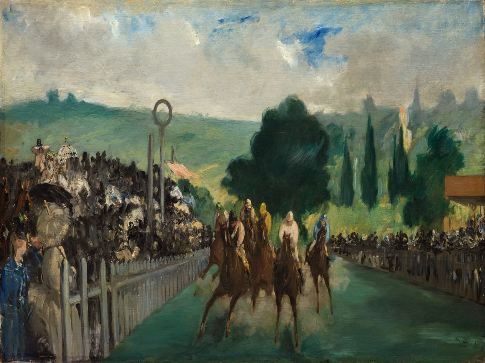 De wedrennen in Longchamp