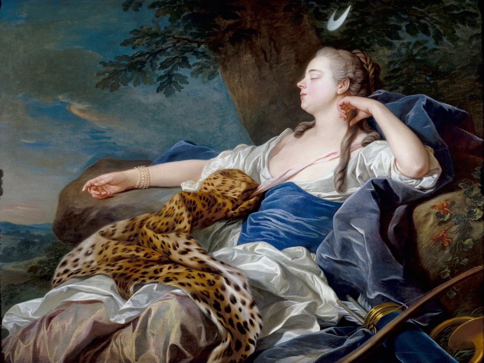 Diana in een landschap