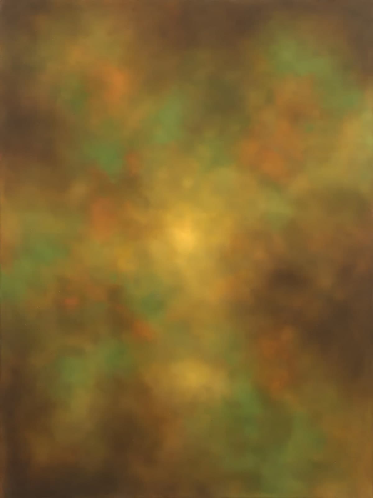 Wazige groene en oranje kleurwolken