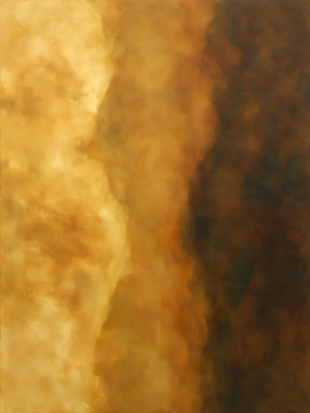 Gouden en bruine wolkenwand