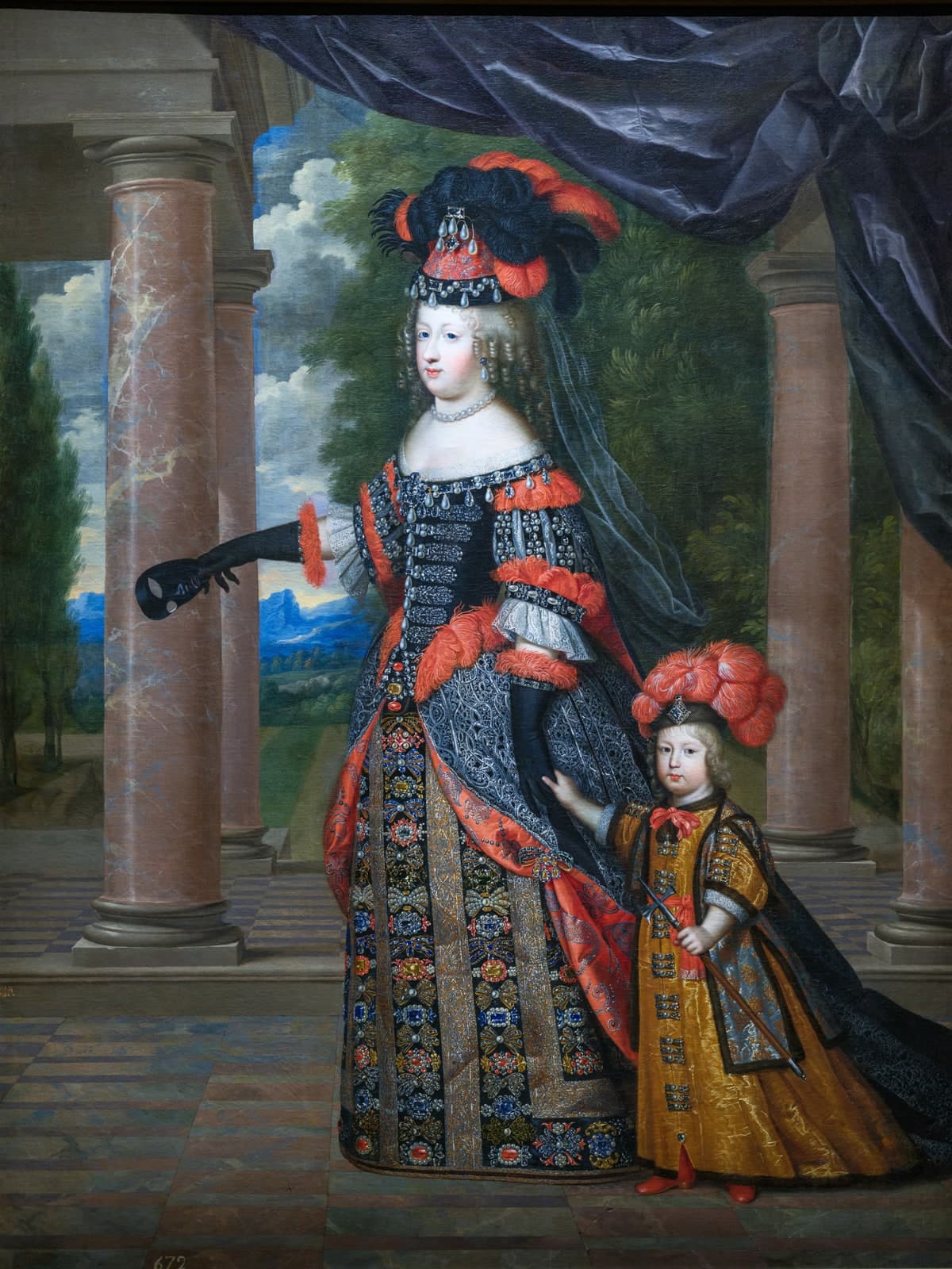 Koningin Maria Theresia en de Grote Dauphin