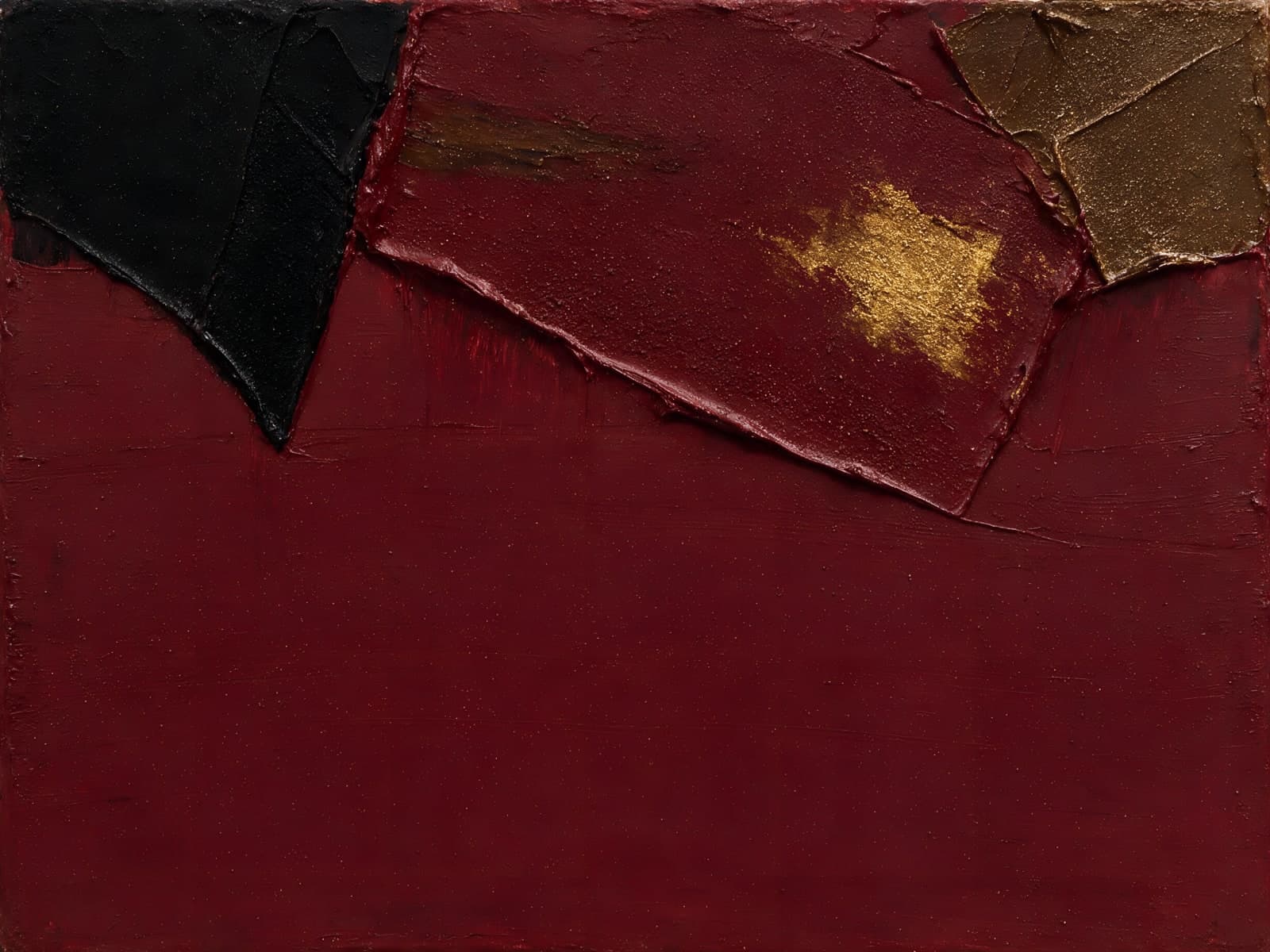 Rood vlak met gouden plek