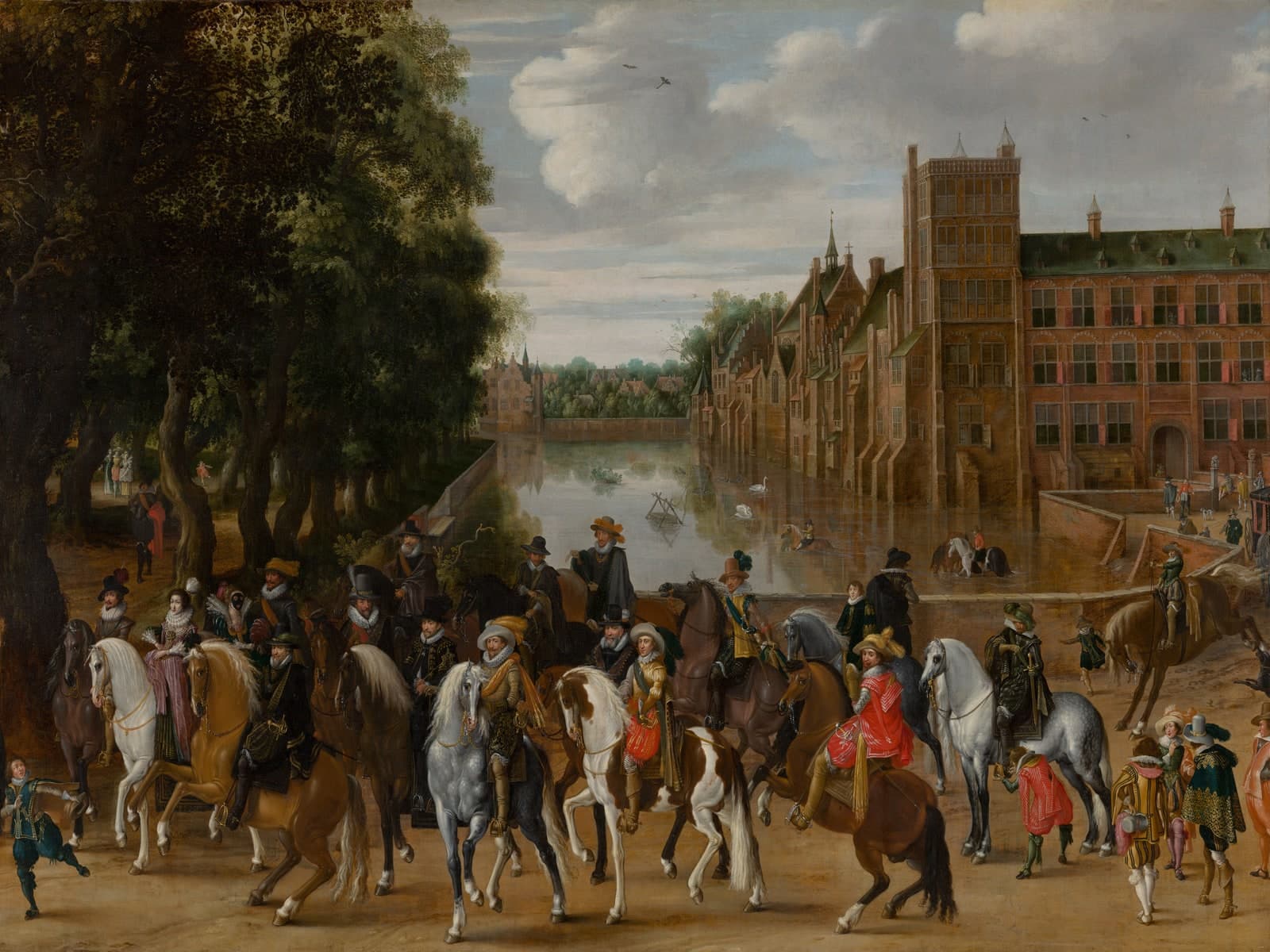 De prinsen van Oranje op het Buitenhof