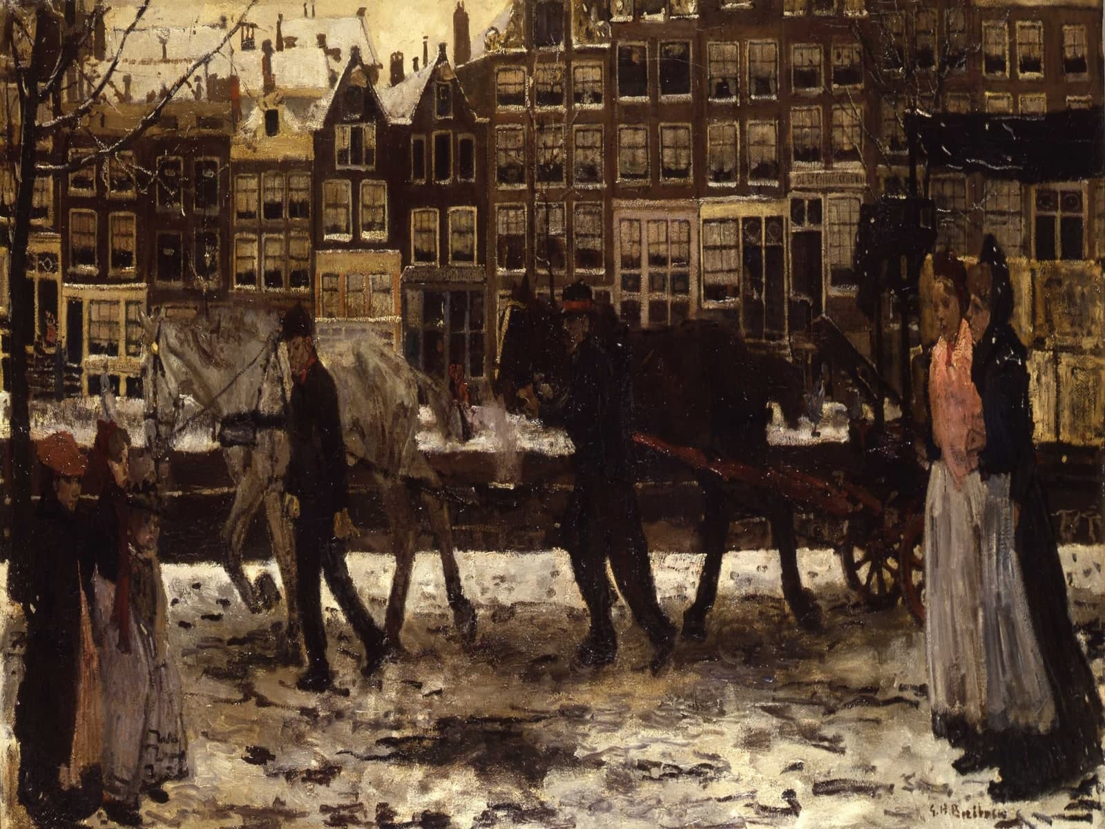 Lauriergracht in de winter