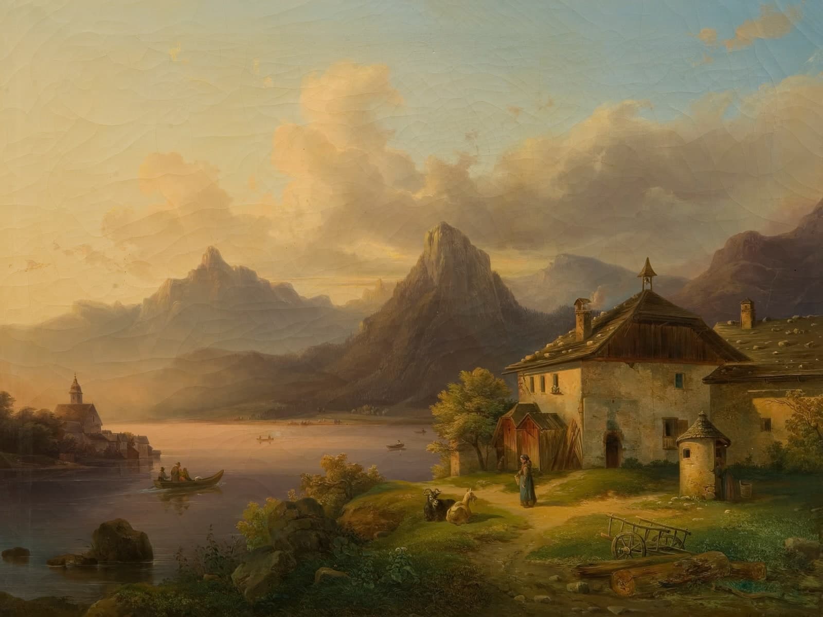 Landschap met een bergmeer