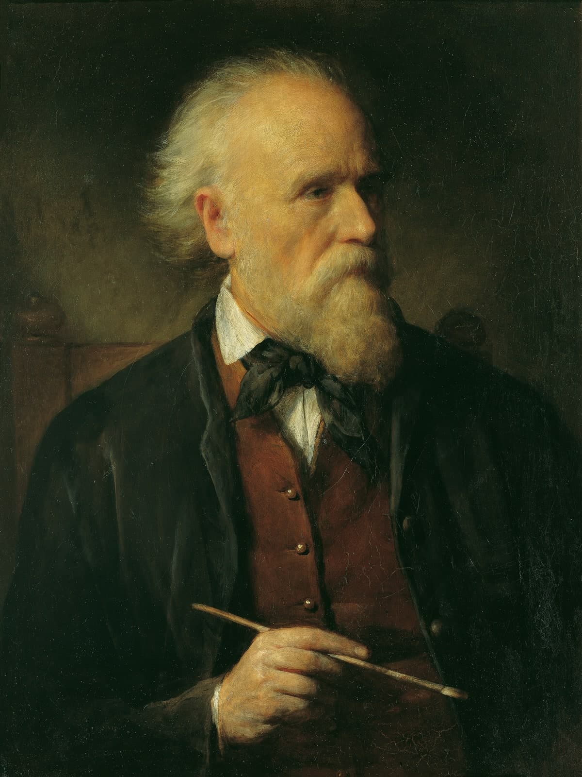 Zelfportret met penseel