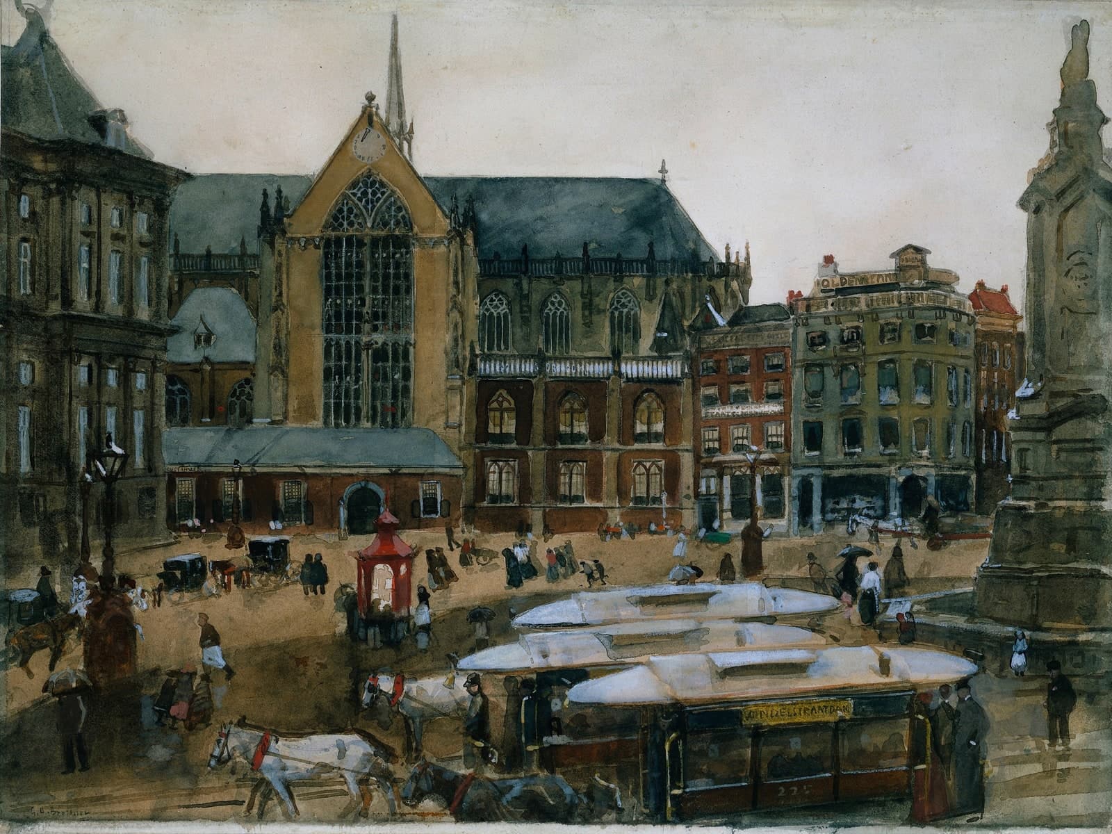 De Dam te Amsterdam