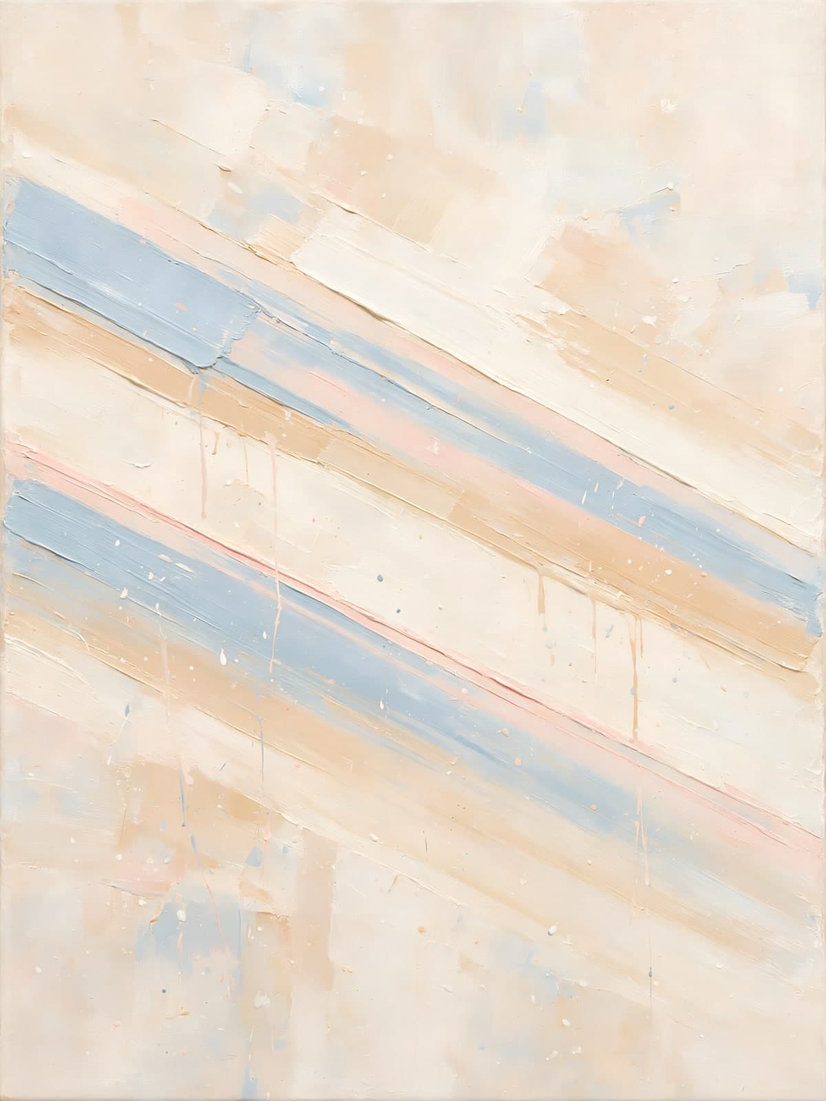 Lichte diagonale banen in blauw en perzik