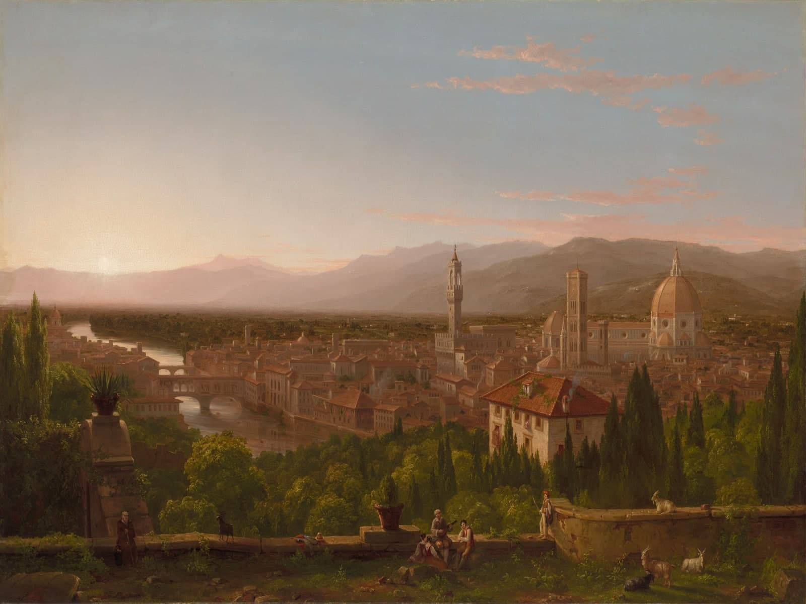 Gezicht op Florence