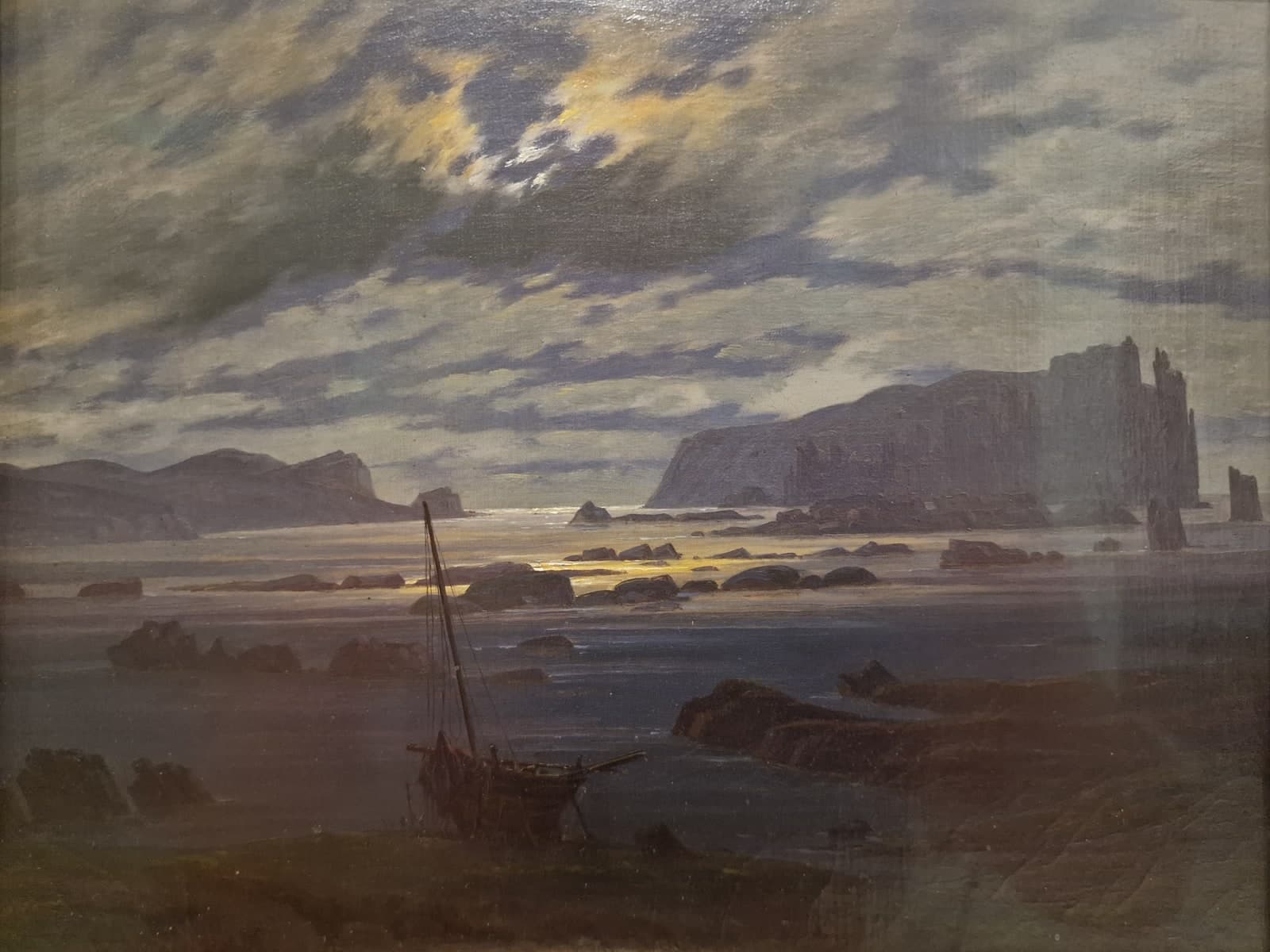 Noordzee in maanlicht