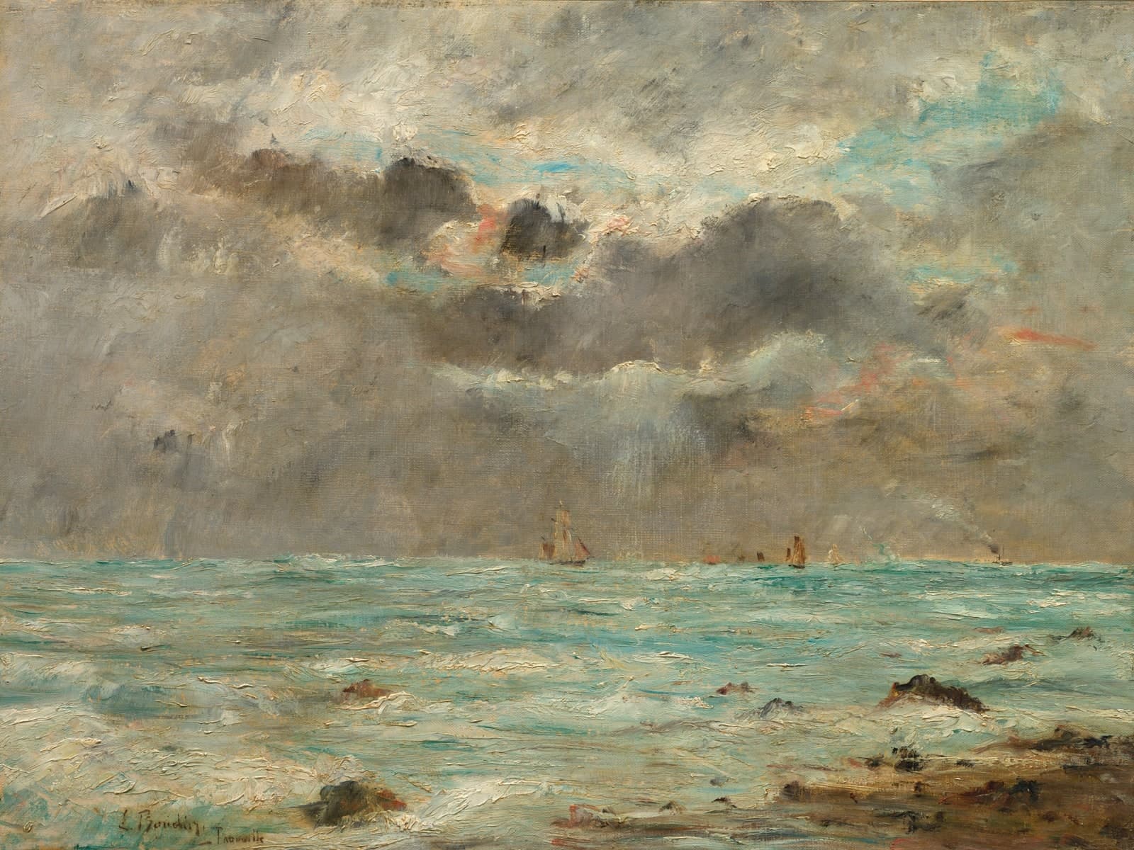 De kust bij Trouville