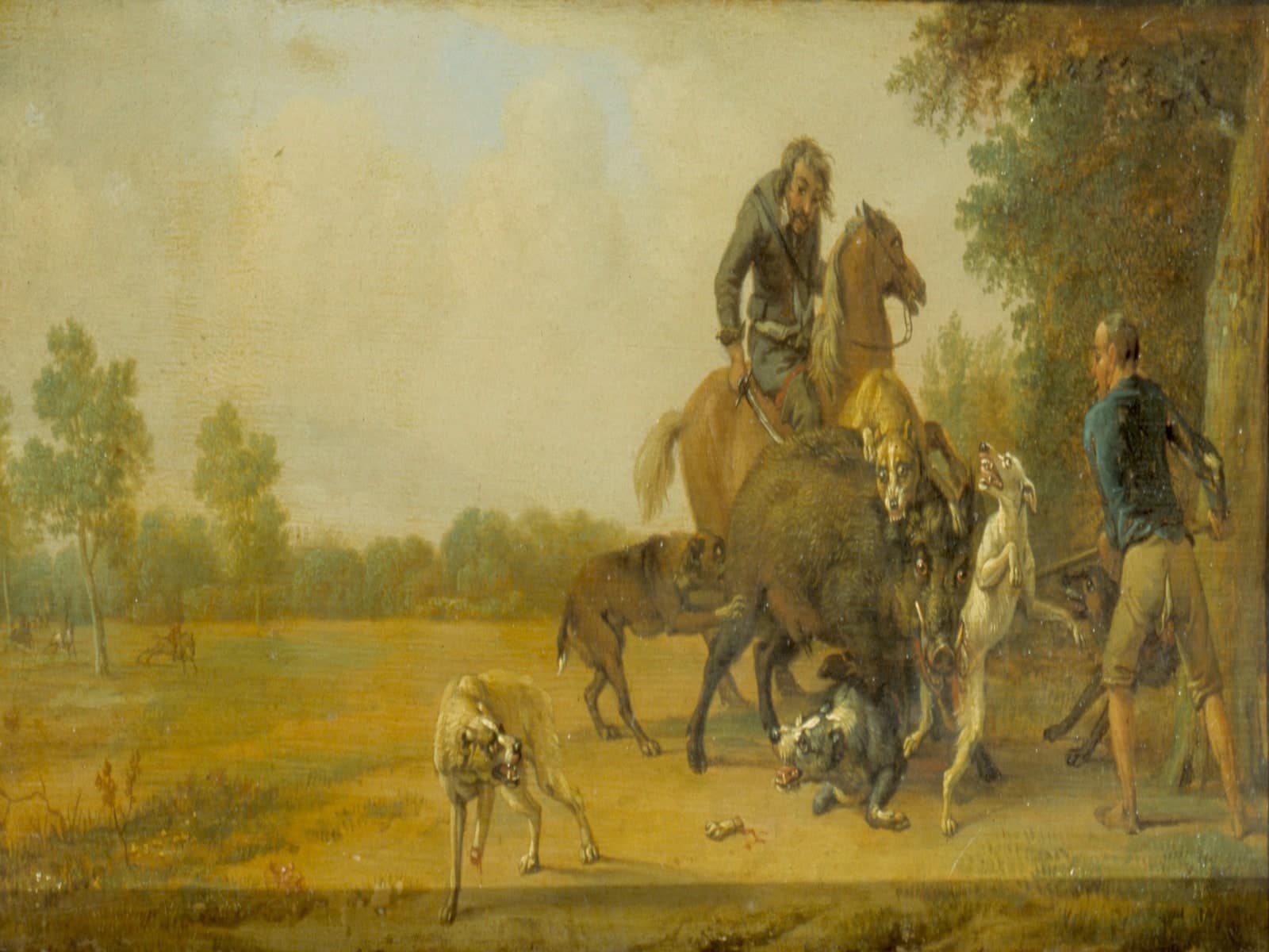 Landschap met zwijnenjacht