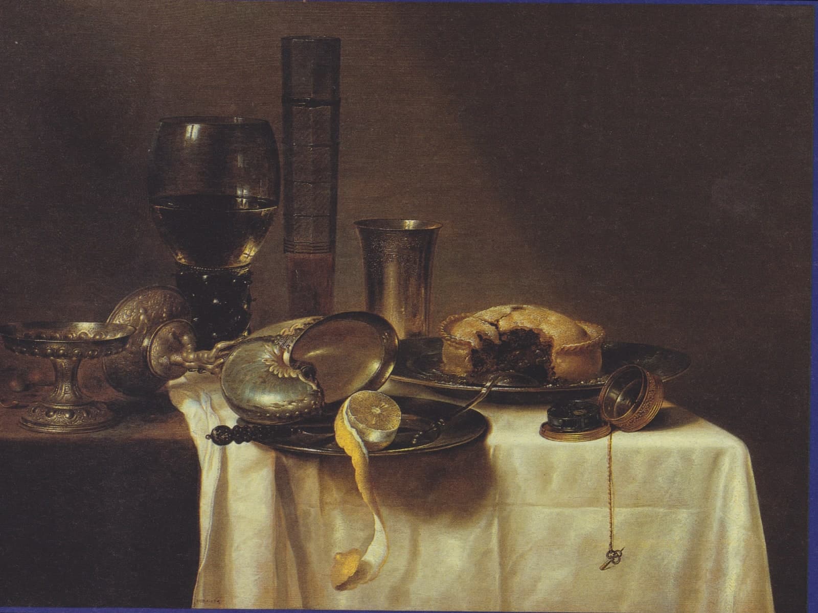 Stilleven met nautilusbeker