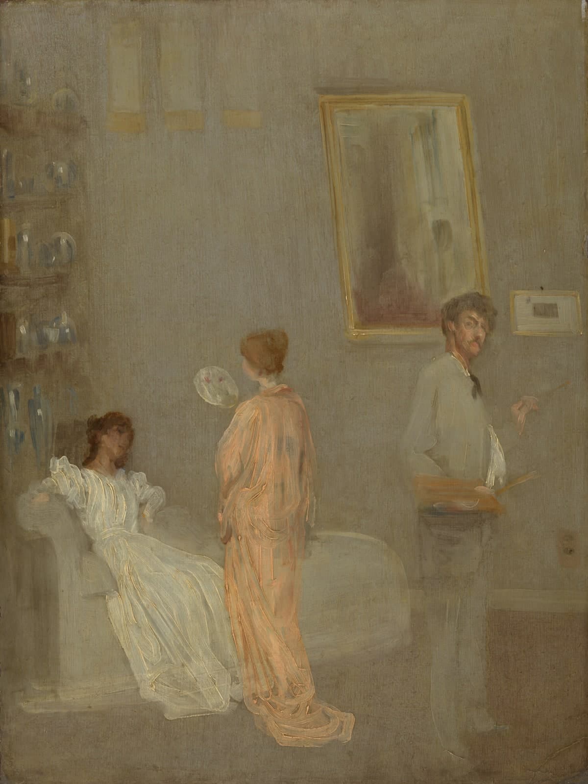 De kunstenaar in zijn atelier