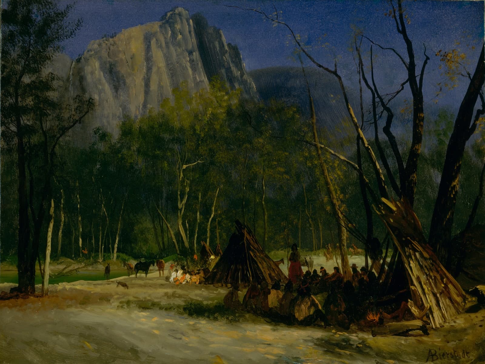 Indianenraad in Californië