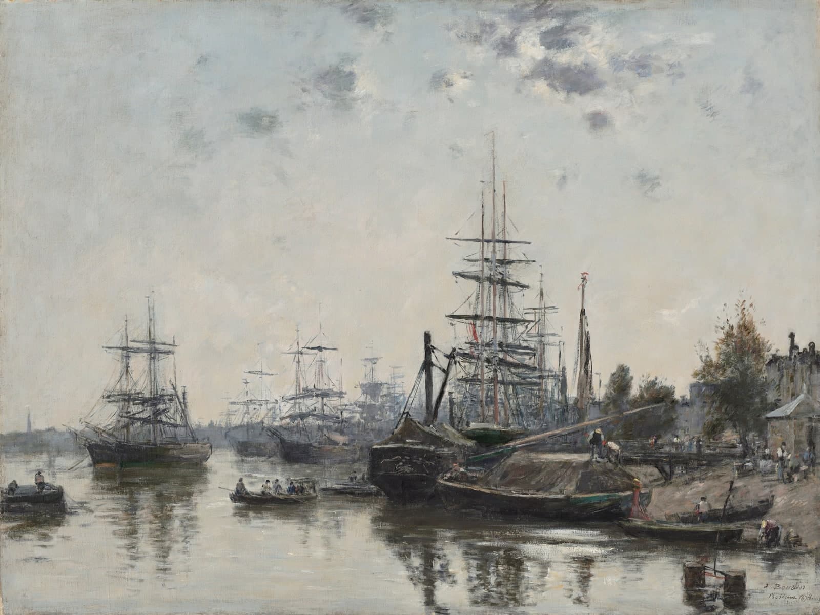 Gezicht op Bordeaux vanaf de Quai des Chartrons