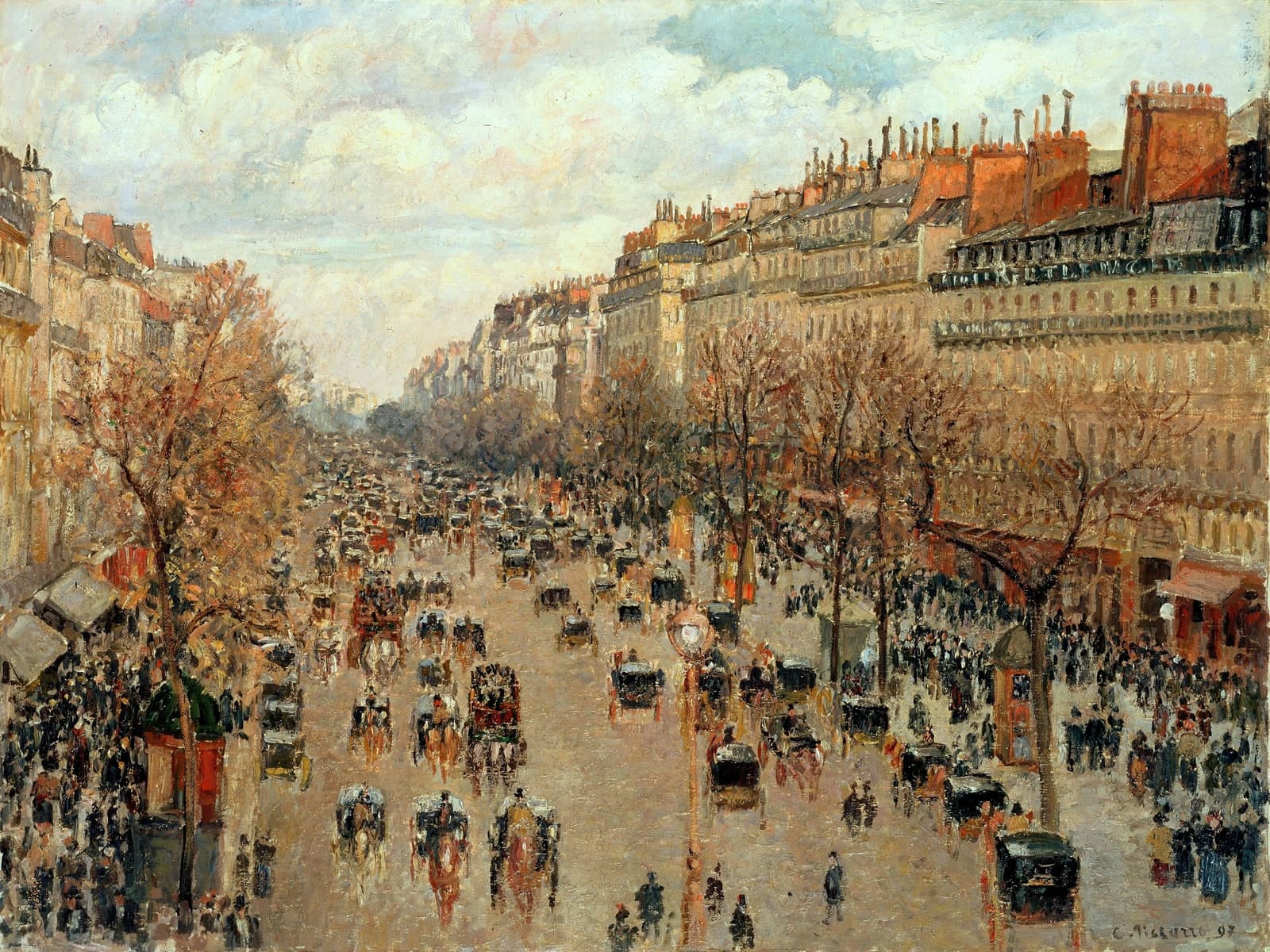 Boulevard Montmartre, soleil après midi