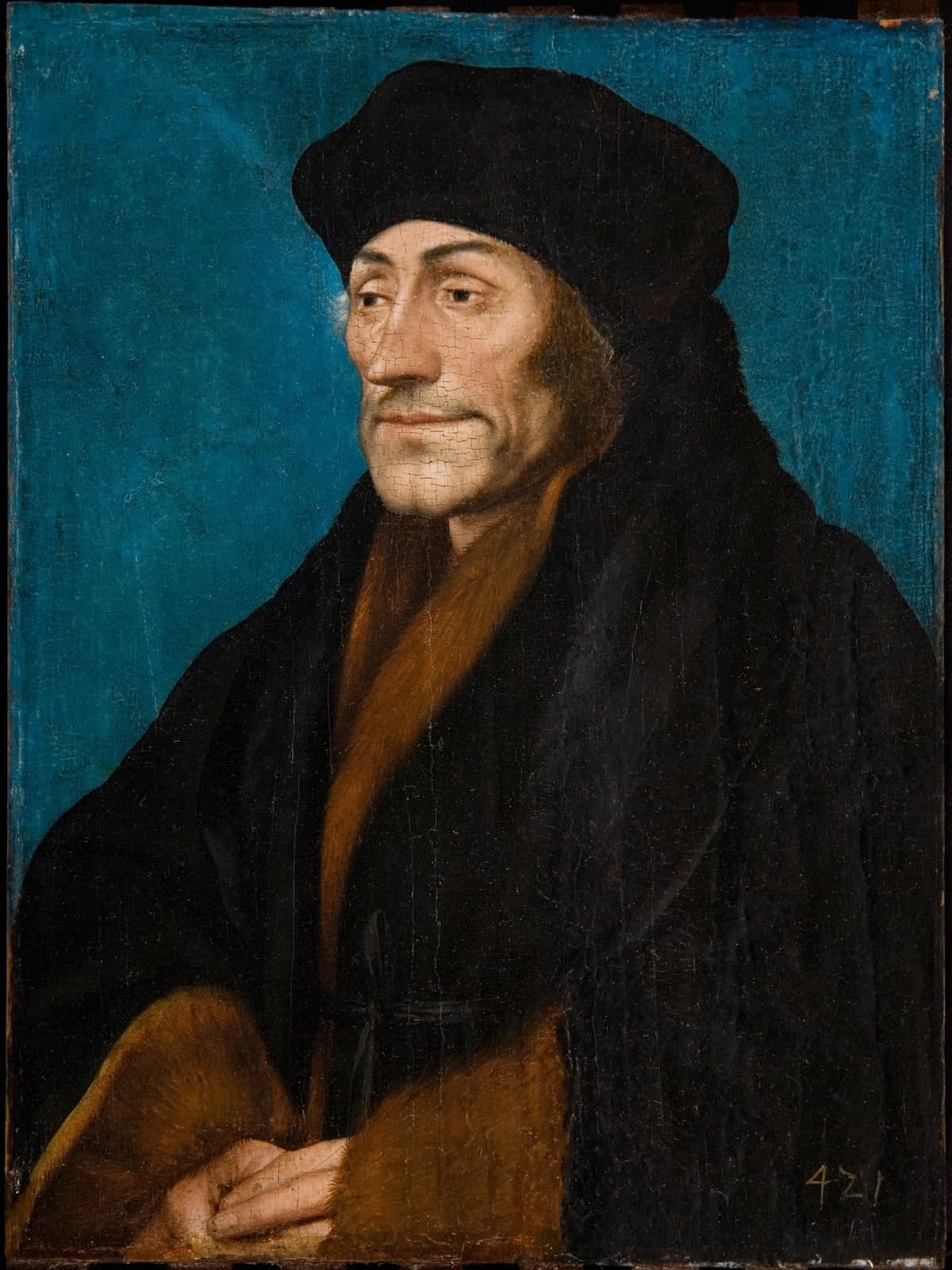 Portret van Erasmus van Rotterdam