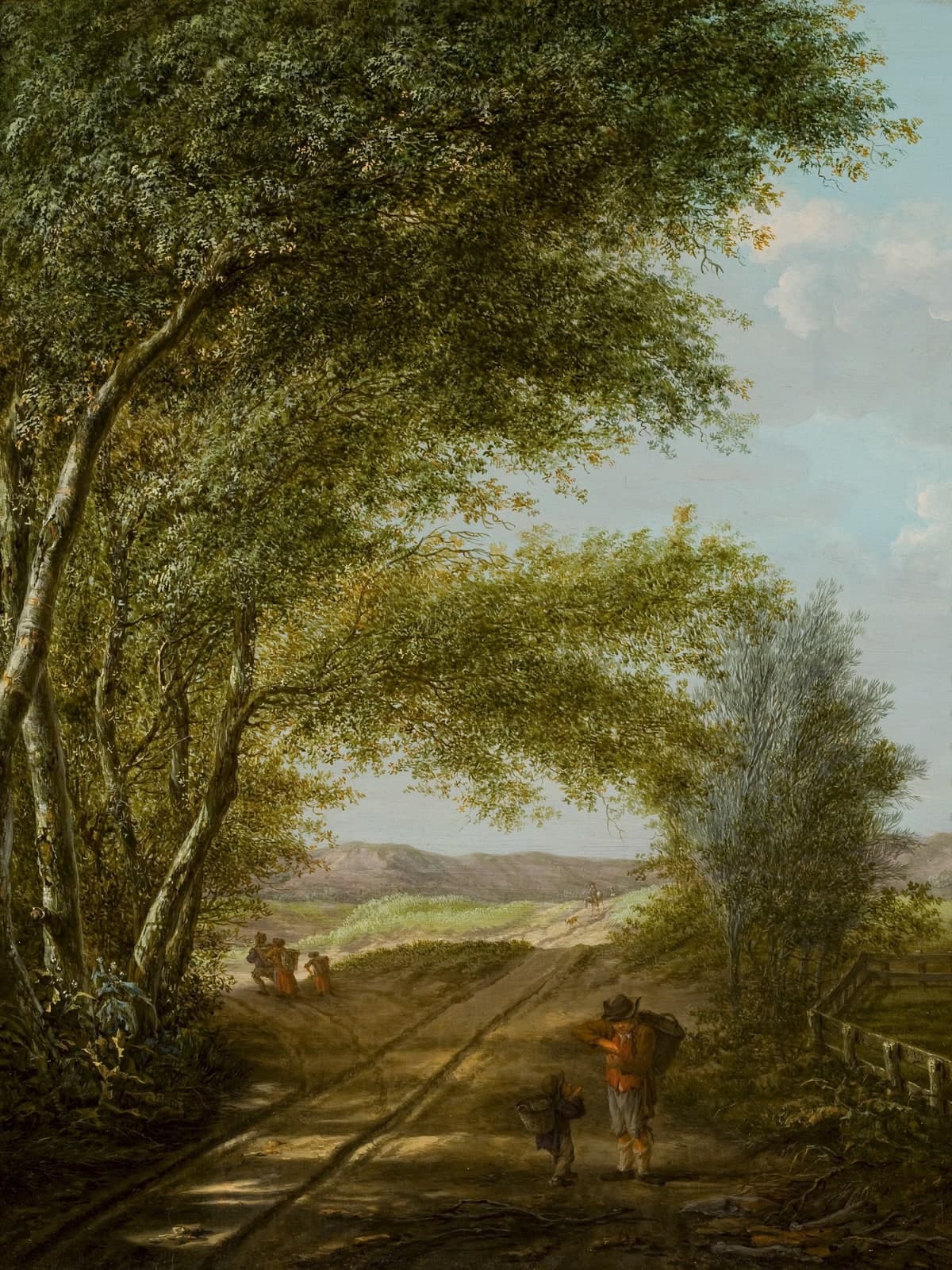 Een zandpad in de duinen bij Haarlem