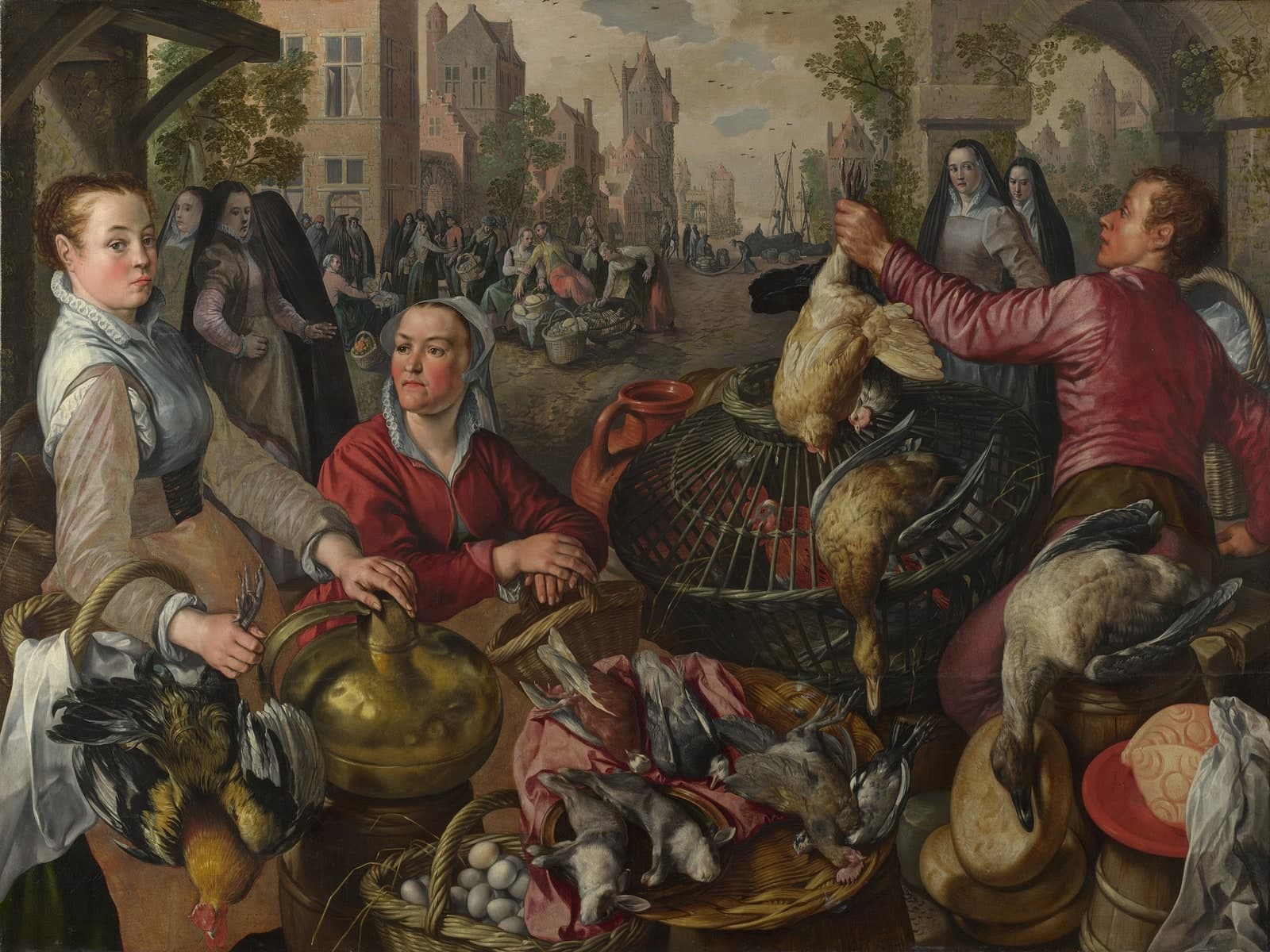 De vier elementen, lucht, hoendermarkt