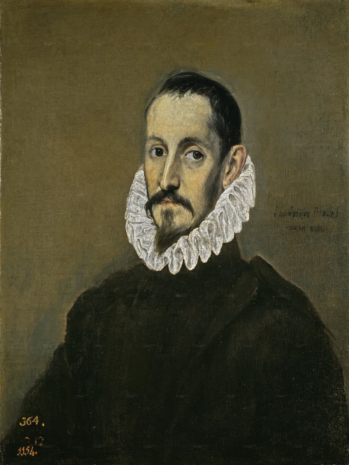 Portret van een heer met snor en baard