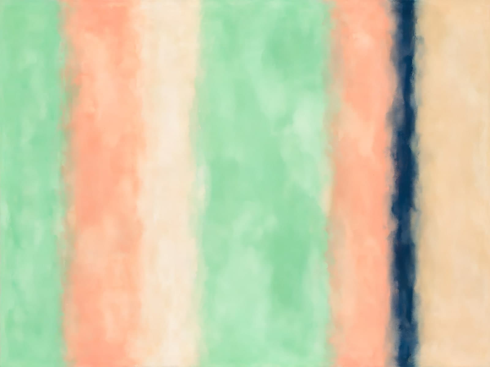 Verticale banen in mint en zalmroze