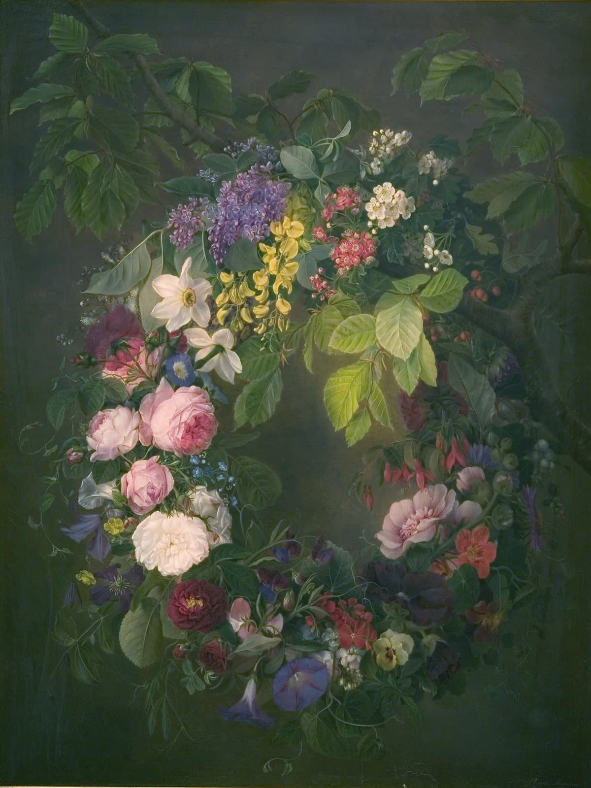 Een bloemenkrans