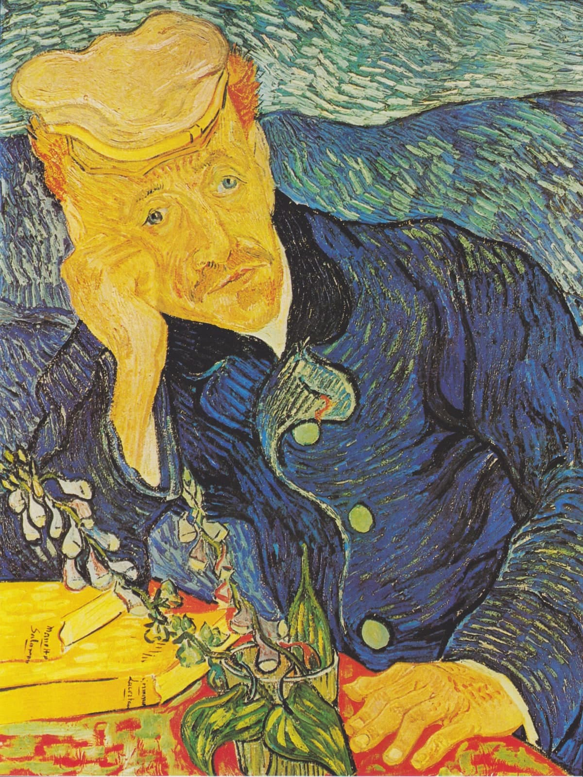 Portret van dokter Gachet met vingerhoedskruid