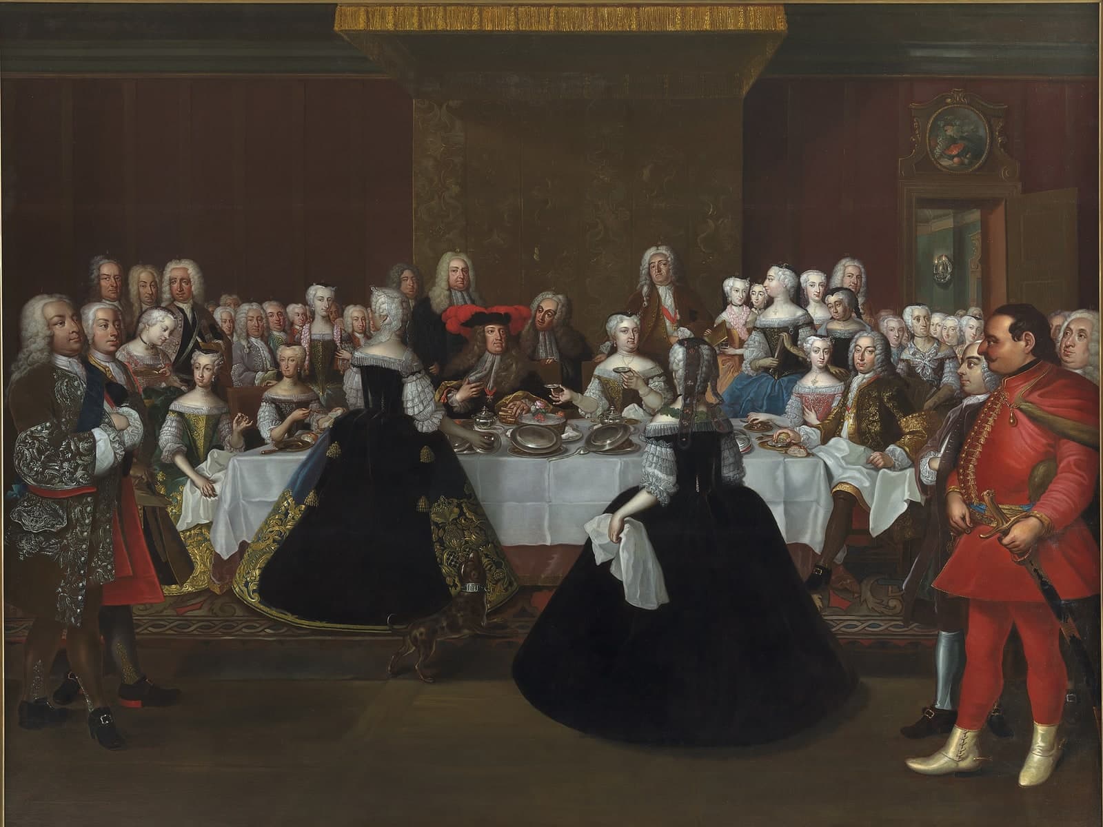 Banket aan het hof van keizer Karel VI
