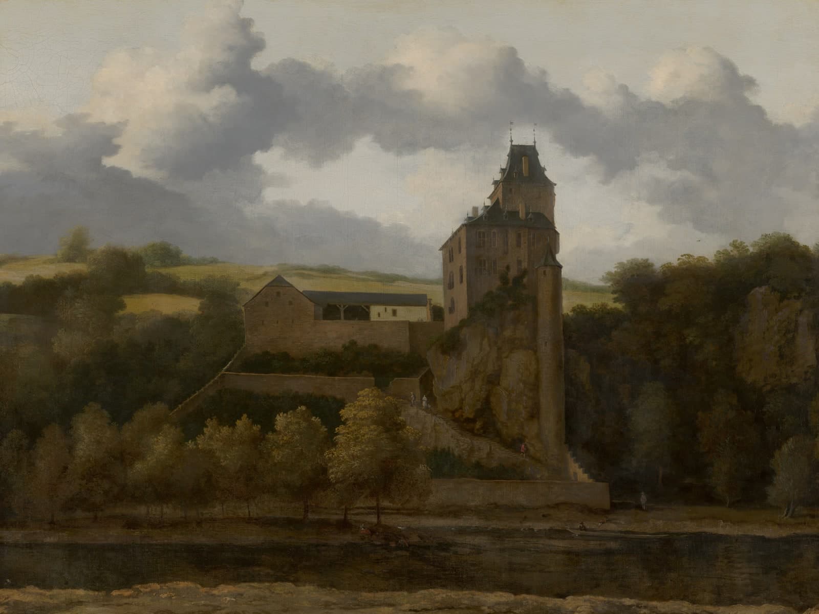 Gezicht op kasteel Montjardin