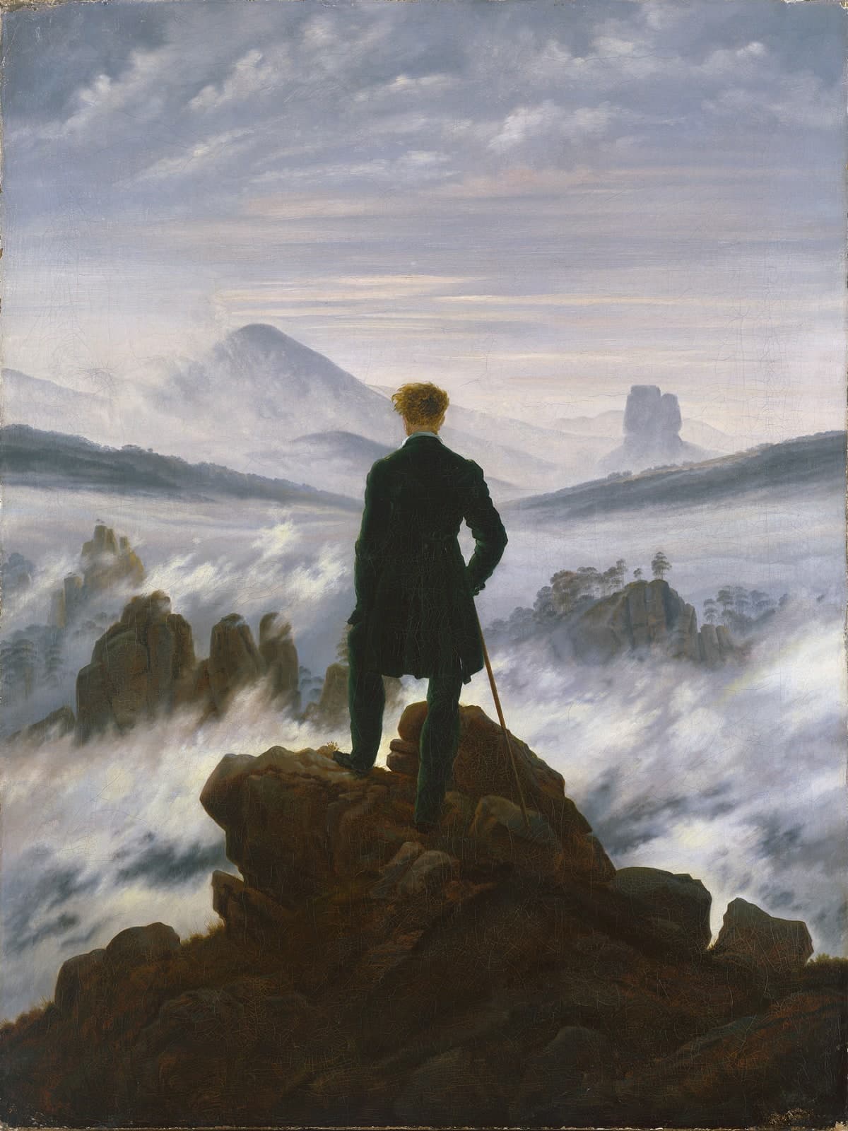 De wandelaar boven de nevelen