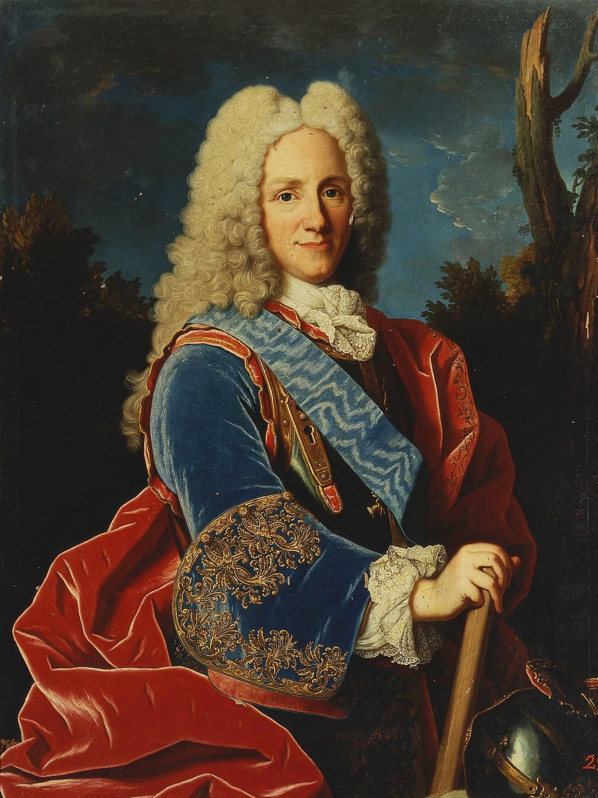 Filips V, koning van Spanje, met rode mantel