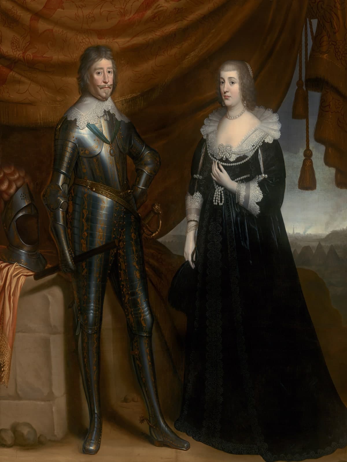 Dubbelportret van Frederik Hendrik en Amalia