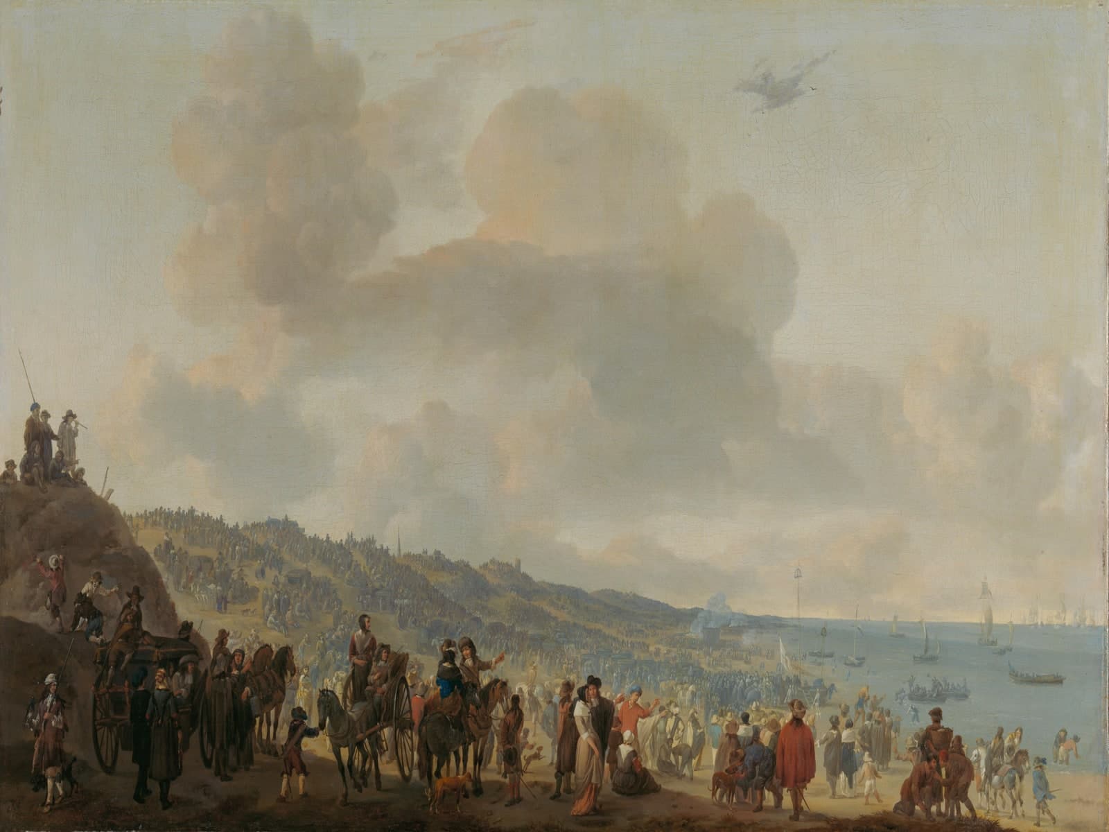 Het vertrek van Karel II uit Scheveningen