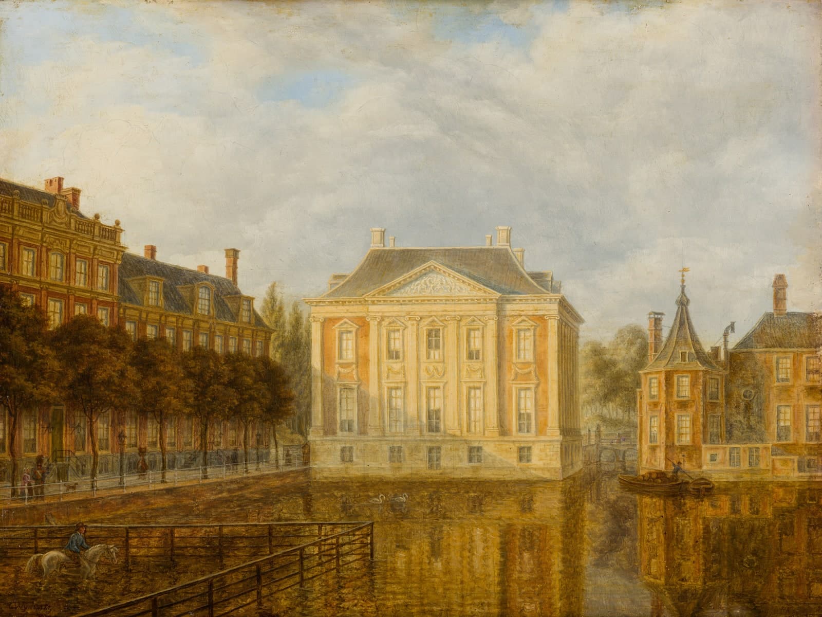 Gezicht op het Mauritshuis