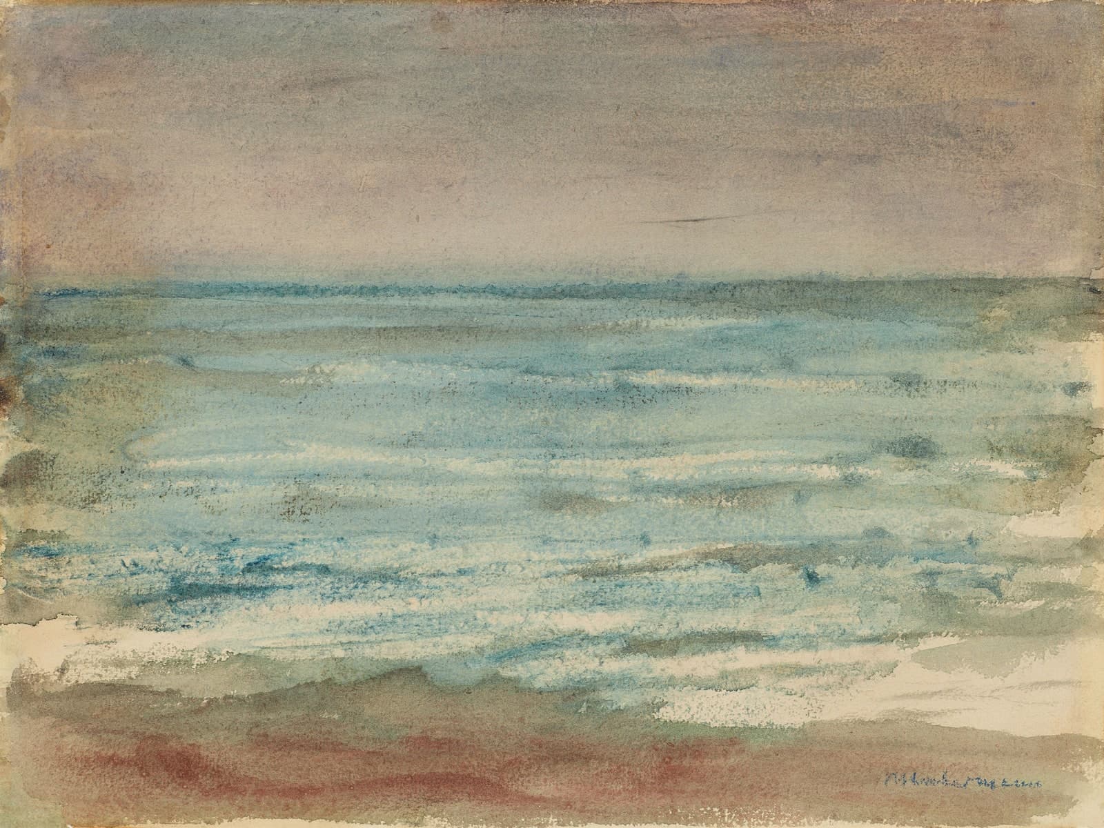 Zee, gezicht op de Noordzee
