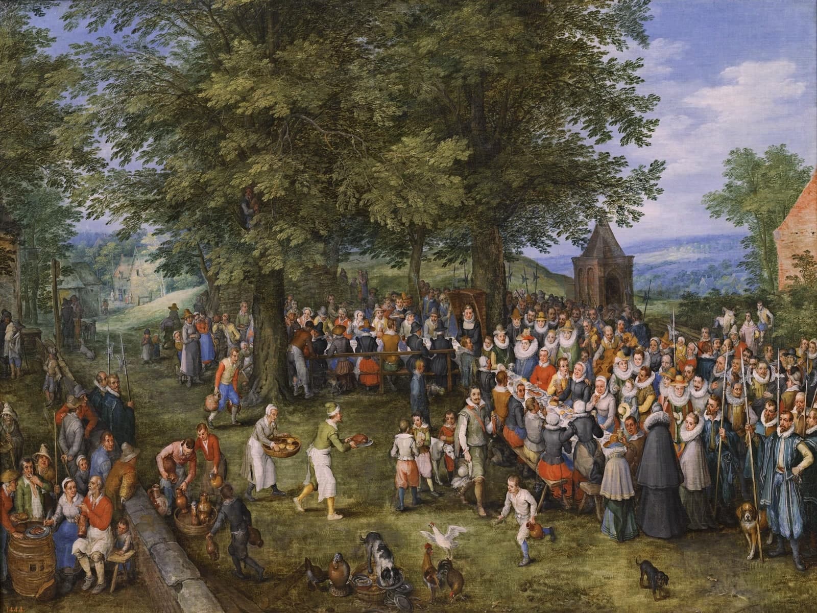 Bruiloftsbanket met de aartshertogen Albrecht en Isabella
