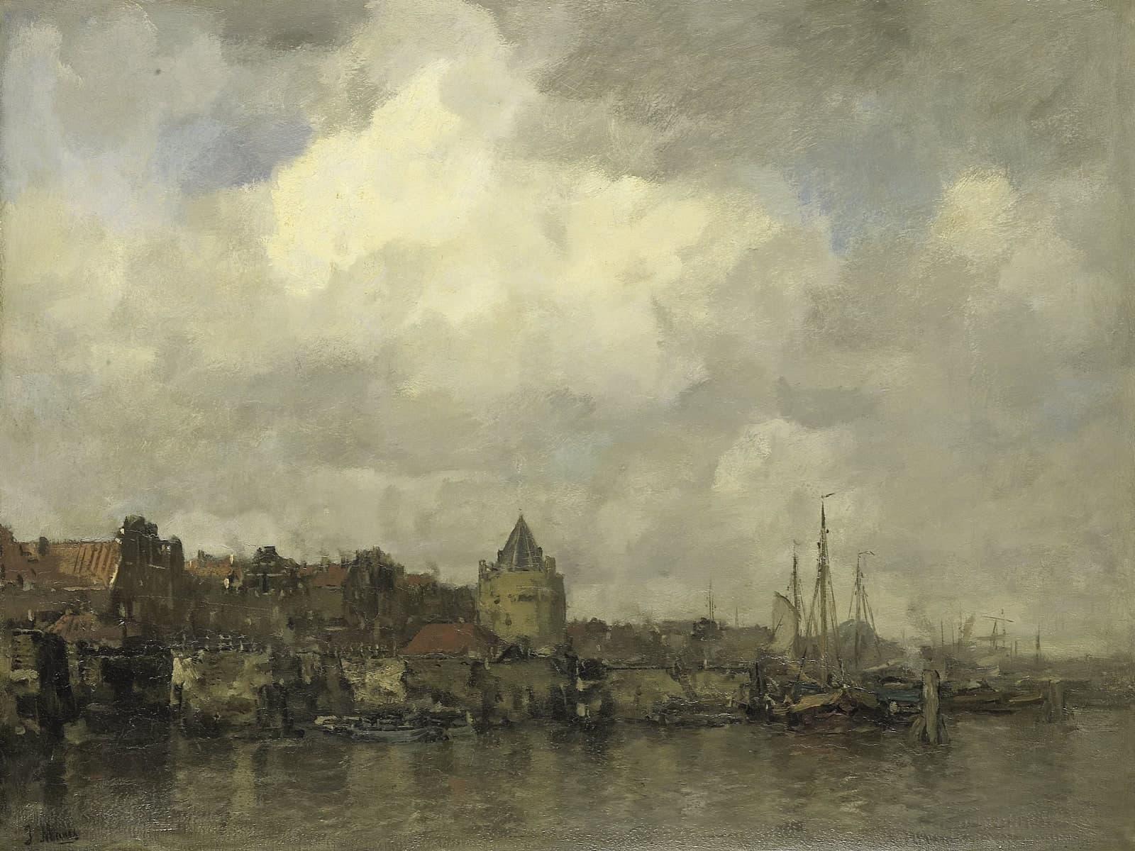 De Schreierstoren aan de Buitenkant te Amsterdam