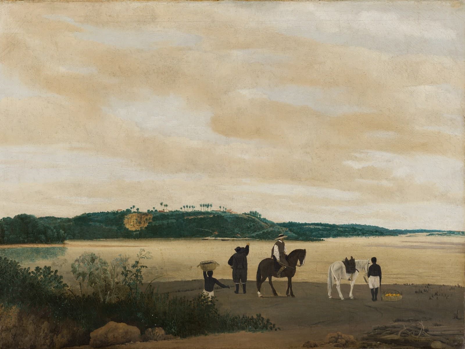 Gezicht op het eiland Itamaraca