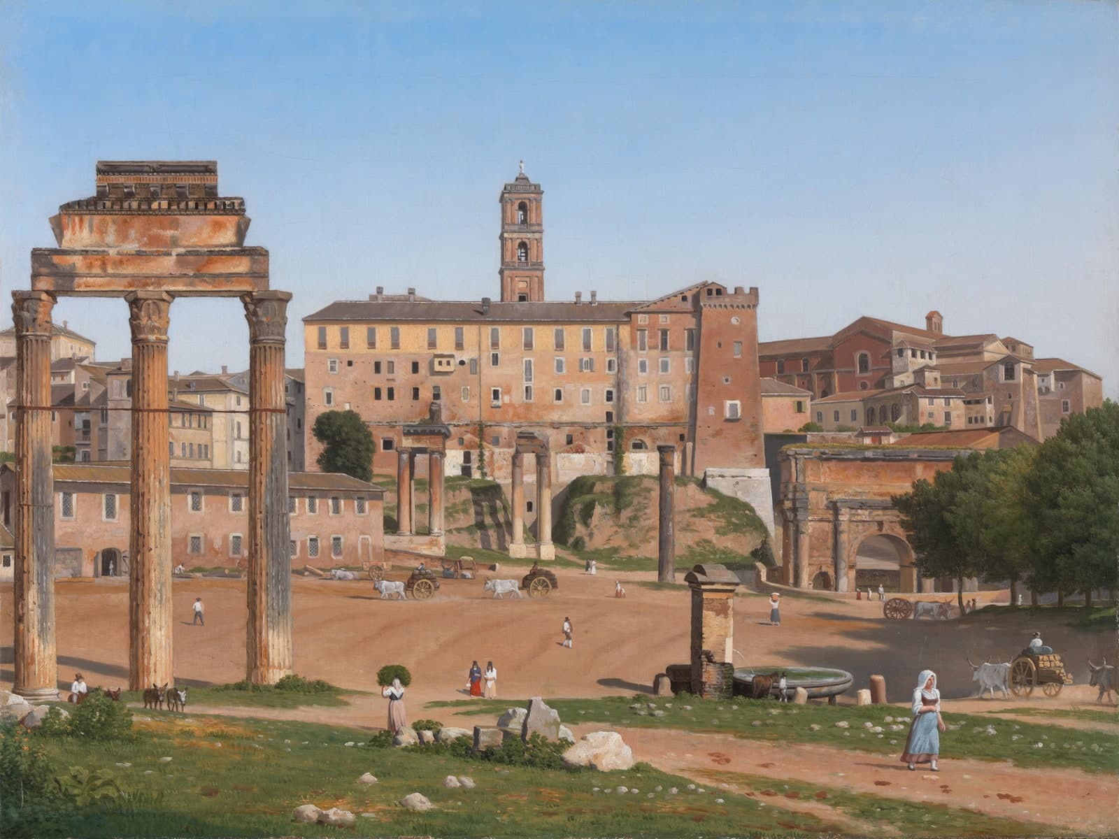 Gezicht op het Forum in Rome
